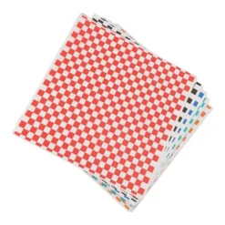 240 ark rutiga, torra, vaxade delikatesspapper, fettbeständiga matkorgsinlägg, delikatesspapper, vaxade pappersark för smörgåsar