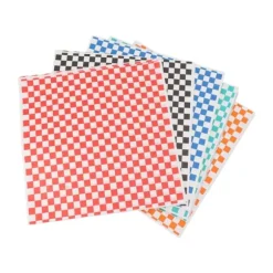 240 ark rutiga, torra, vaxade delikatesspapper, fettbeständiga matkorgsinlägg, delikatesspapper, vaxade pappersark för smörgåsar