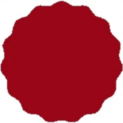 5,5 cm etikett för marmelad, 48 st., mörkröd matt