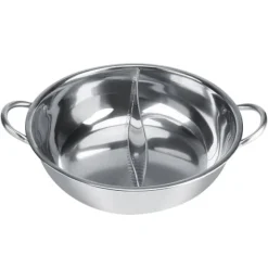 27 cm rostfritt stål Dual Flavor Hot Pot för induktionsspisar