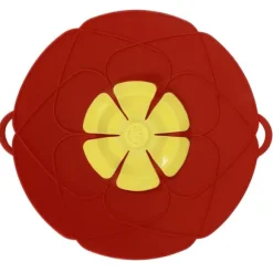 28 cm överfyllningsskyddande dammtät spillstopp silikon kastrulllock kök matlagningsverktyg röd