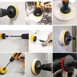 22 delars skurborstar / rengöringsborstar till skruvdragare & borrmaskin