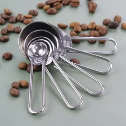 5 förpackningar Måttkopp sked set för bakning matlagning 15/5/2,5/1,25/0,75 ml