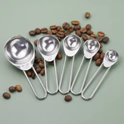 5 förpackningar Måttkopp sked set för bakning matlagning 15/5/2,5/1,25/0,75 ml