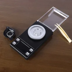 0,001 g hög precision bärbar mini LCD digital elektronisk våg för viktning av smycken, guldpiller 100 g/0,001 g