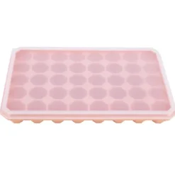 40 galler silikon isbitsform form gör-det-själv ismaskin med avtagbart lock kökstillbehör orange