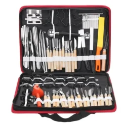 80 i 1 bärbar grönsaksmat Fruktgravör Kökssnideriverktygssats med påse