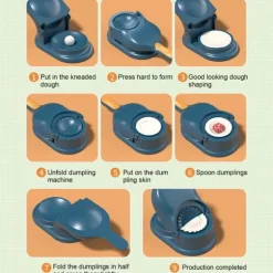 2 i 1 Dumpling Maker Machine - Enkel att använda Hushåll Praktisk Dumpling Skin Press Form