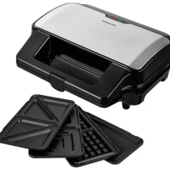 4 i 1 smörgåsmaskin - SENCOR - SSM 9940SS - 900 W - 4 tallrikar - CoolTouch hölje - Silver