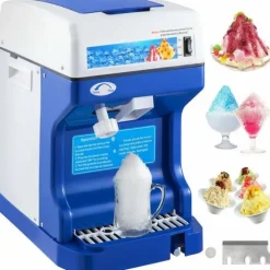 120 kg/h 250W kommersiell helautomatisk israkapparat med behållare, justerbar isfinhet, genomtänkta detaljer, lätt att använda