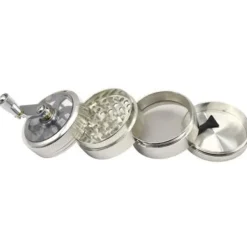 4 lagers Kvarn Tobak Örter Kryddor Kross Manuell Handvev 55 mm