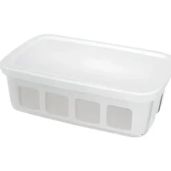 1 liters behållare med avlopp för SEB yoghurttillverkare - Vit