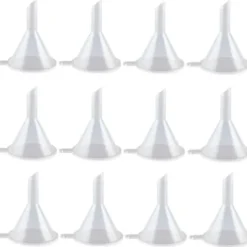 12 mini-plasttrattar för eterisk olja och sandmålning (snedgående öppning)