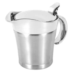 750 ml Gravy Boat 304 rostfri såskanna dubbelväggig biffsåsgryta med lock