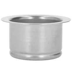 114 mm förlängd diskbänksfläns i rostfritt stål, djup avfallskvarnsfläns, reservdelar till köksdiskbänksfläns