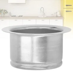 114 mm förlängd diskbänksfläns i rostfritt stål, djup avfallskvarnsfläns, reservdelar till köksdiskbänksfläns