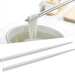 1 par ätpinnar i 304 rostfritt stål ätpinnar porslin bestick kökstillbehör 17,5 cm