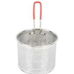 304 pommes friteskorg i rostfritt stål Multifunktionell högtemperaturbeständig rund friteringskorg nätpotatisredskap 14 cm / 5.51in