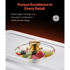 4 Qt 2-pack Rektangulär Skavskål Bufféset, Halvstorlek Pan, Rostfritt Stål