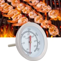 100~700℉ Rostfritt stål BBQ-termometer Temperaturmätare Analog urtavla Dubbel skala