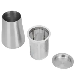 304 rostfritt stål finmaskigt kaffepulverfilter silbehållare kaffetillbehör