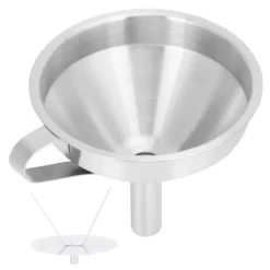 304 rostfritt stål påfyllningstratt separator olja öl kaffe vatten vätsketratt köksredskap liten storlek 11 cm