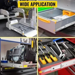 30" 3-sektion mångsidig kraftig lådslider med låsfunktion, 500 LBS lastkapacitet, smidig glidning, låg ljudnivå, hållbar, enkel och snabb att montera | CDON