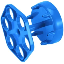 6 Shotglas Dispenser Hållare Roterande Spritdispenser Vinställ Hylla Festtillbehör Blå