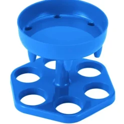 6 Shotglas Dispenser Hållare Roterande Spritdispenser Vinställ Hylla Festtillbehör Blå