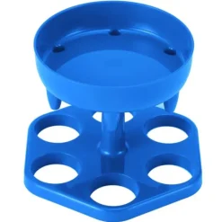 6 Shotglas Dispenser Hållare Roterande Spritdispenser Vinställ Hylla Festtillbehör Blå