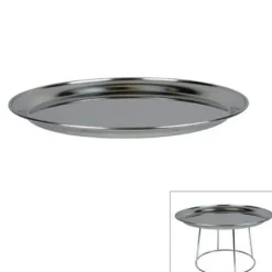 3 skaldjursfat i rostfritt stål Ø 36 cm