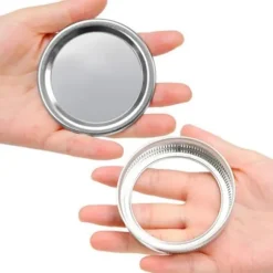 3 st 86 mm metalllock med ringar, konserveringslock med bred mynning för fester och hem