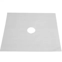 4 st. brännarskydd för gasspis, non-stick oljeskyddsmatta, köksredskap (silver)