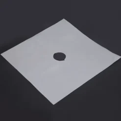 4 st. brännarskydd för gasspis, non-stick oljeskyddsmatta, köksredskap (silver)