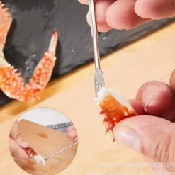 12 ST Fisk och skaldjursverktyg Krabba Sheller gafflar Set Öppnare Skaldjur Hummer Ben Sheller Kökstillbehör