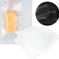 100 st. glasspåsar genomskinliga rektangulära godis- och chokladpåsar för hemmabröllop utomhus 10x16 cm