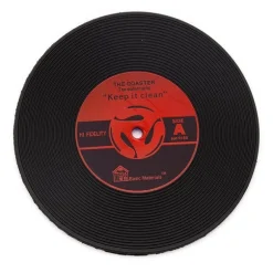 10 st glasunderlägg - Vinylskiva