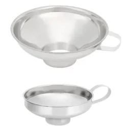 2 st hushålls rostfritt stål bred mun konserveringstratt kopp hopprar kökstillbehör