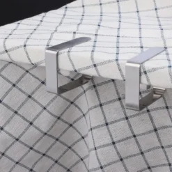 4 st hushållsduk i rostfritt stål halkfria klämmor dukklämma