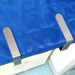 4 st hushållsduk i rostfritt stål halkfria klämmor dukklämma