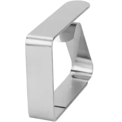 4 st hushållsduk i rostfritt stål halkfria klämmor dukklämma