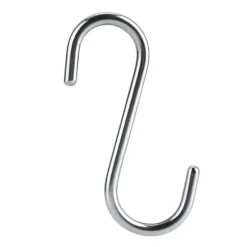 4 st kraftiga S-formade rostfria krok för badrum, kök, kläder, hattar