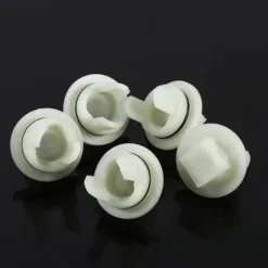 5 st. Köttkvarndelar till hemkök i plast, växelhylsa, passar till Bosch