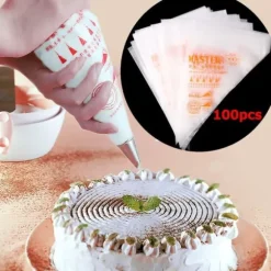 100 st Medium Spritspåsar 33.5 x 21.3 Dekorera Tårtdekorering Tårta Cupcakes