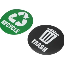 18 st miljöetiketter återvinn skräp dekaler självhäftande vattentät papperskorgdekor