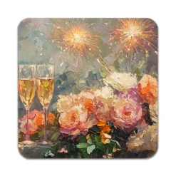 4 ST Nytt År Underlägg