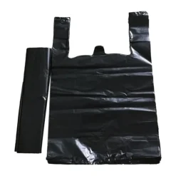 50 st papperskorgspåse svart papperskorgspåse förtjockad PE stor kapacitet västtyp papperskorgsfoder för hemkök kontor