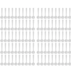 100 st plastgödselsked 2ml/1g mätsked för hög temperaturbeständighet för trädgårdsarbete