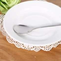 6 st rostfritt stål snygg långt handtag latte glass sundae kaffe soppsked teskedar nya