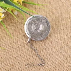 2 st. sil i rostfritt stål, återanvändbara silar för tebollar, kökstillbehör